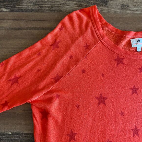 Sundry Orange Star Sweater Women's 3/Large - Picture 5 of 12